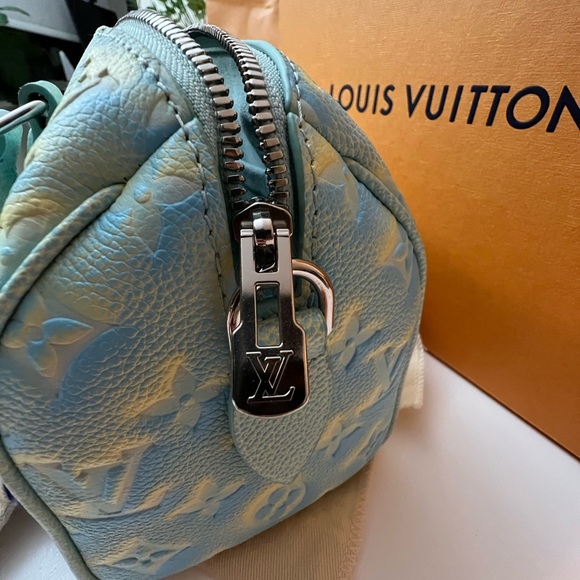 Louis Vuitton NWT BANDOULIÈRE stardust blue green empriente SPEEDY 20 - Picture 2 of 12